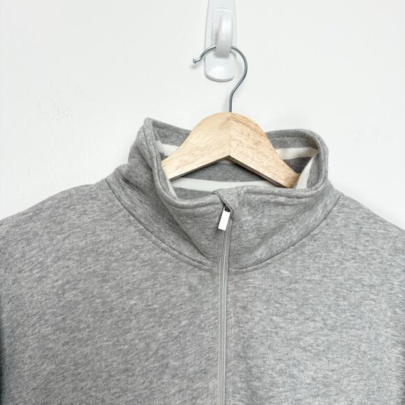 Tuckernuck Heathered Gray Carlson Quarter Zip Sweatshirt | SZ L - Picture 7 of 16